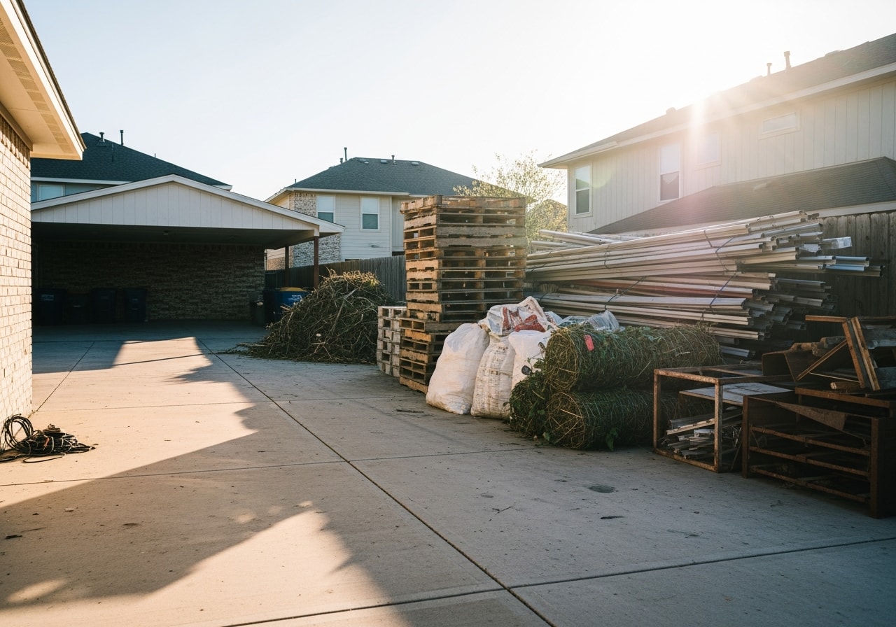 Clean multi-unit rental property in Pasadena after junk and debris removal